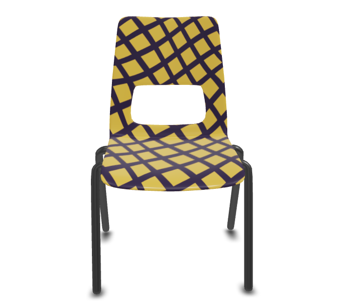 yellow_strip chair