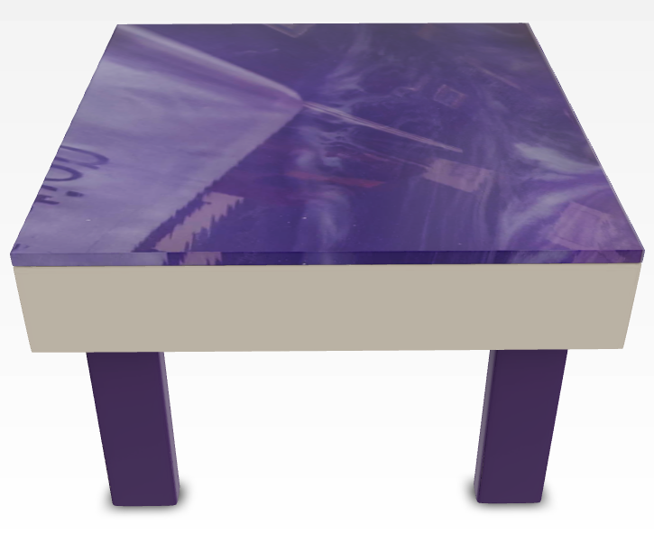 purple table